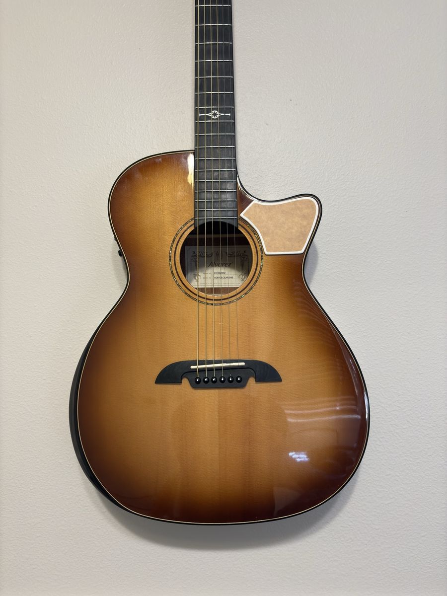 Alvarez AG610 Acoustic Guitar – Professionally Set Up + Hard Case, Travel Case & Accessories