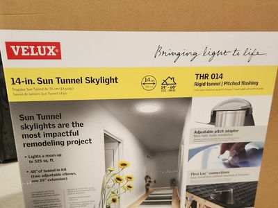 Sun tunnel skylight 14" velux brand new
