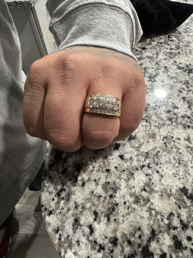 MenS Natural Diamond 3 Carat Anniversery Ring