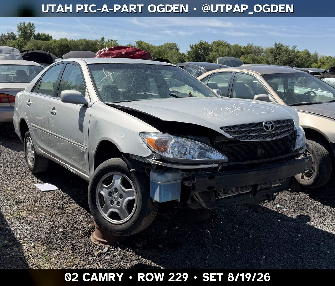 Just In! 2002 Toyota Camry Parts - UTPAP Ogden