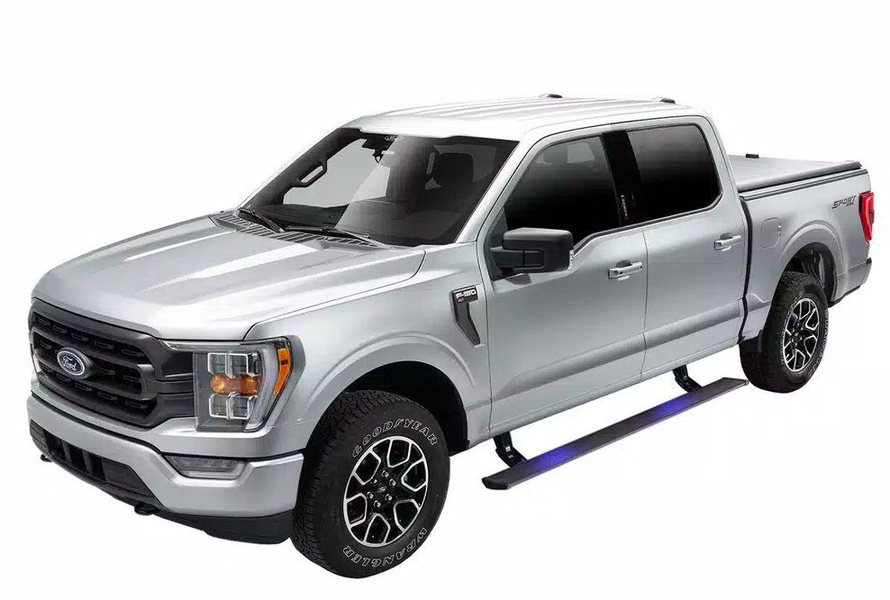 AMP Research PowerStep Plug-N-Play Running Boards for 2021-2025 Ford F-150 & Ford Raptor F150 AMP 76152-01A