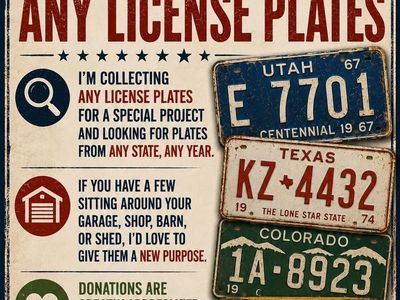 Used License plates