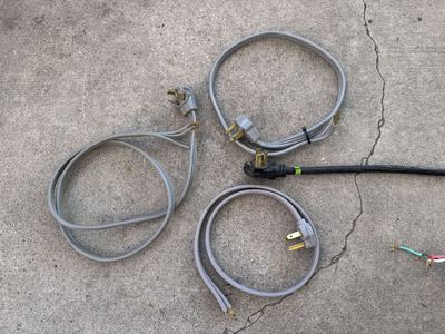 Power cord with 3 and 4 wires for Dryer