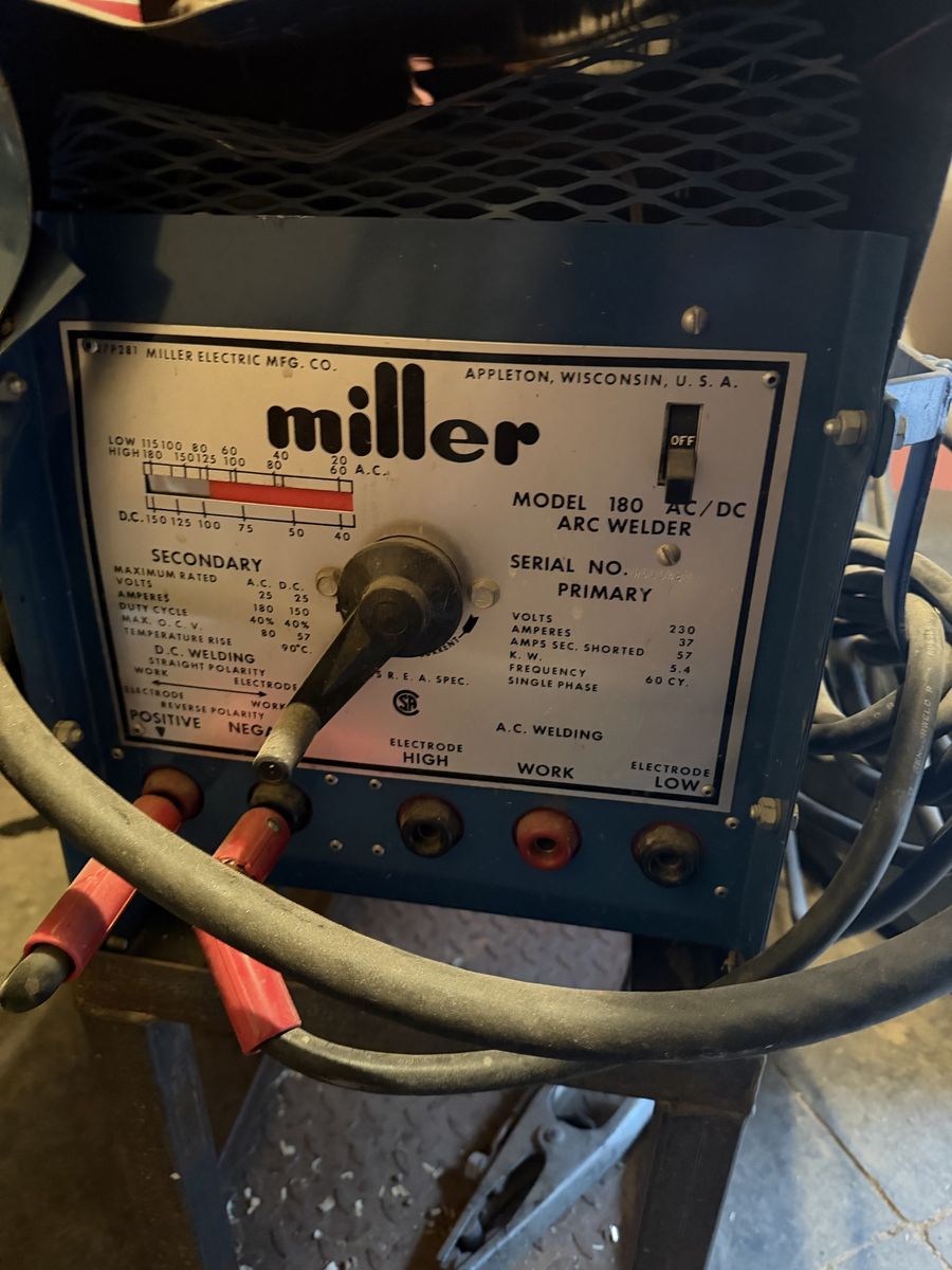 Miller 180 arc welder