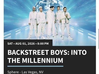 2 Tickets for Backstreet Boys - Saturday, August 1 at The Sphere (Las Vegas)