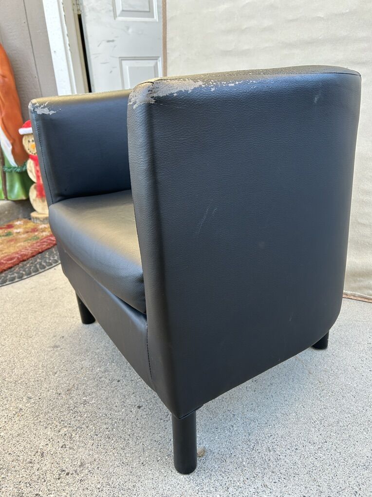 Ikea Leather Armchair