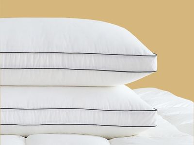NEW Goose Down Pillows for Neck Pain - Perfect Balance of Softness and Support Queen/Standard Size Set of 2