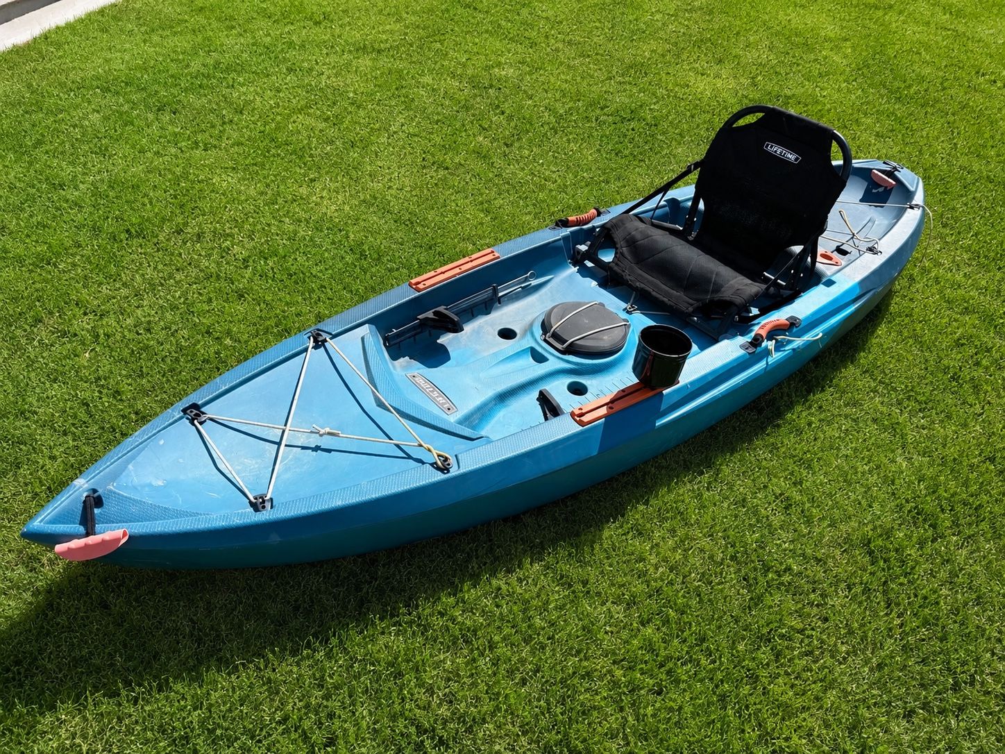 Lifetime Blue Sit-On-Top Fishing Kayak - 10 ft 3 in with Adjustable Seat