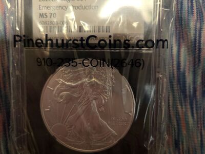 Very hard to find in black slab miniscule mintage silver eagle ms70