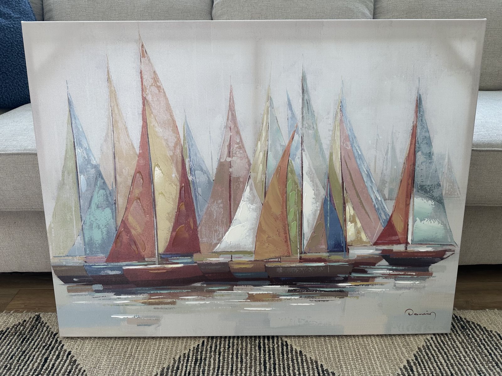 Large coastal canvas