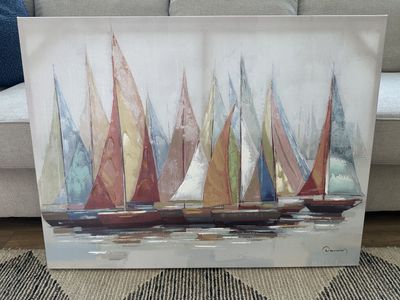 Large coastal canvas