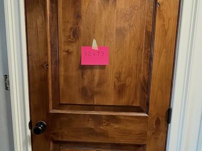 Rustic Knotty Alder Arch Top 2-panel Doors