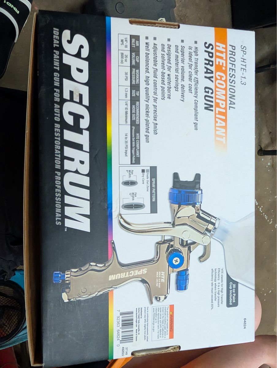 Spectrum SP-HTE-1.3 Professional HTE Compliant Spray Gun for Auto Restoration