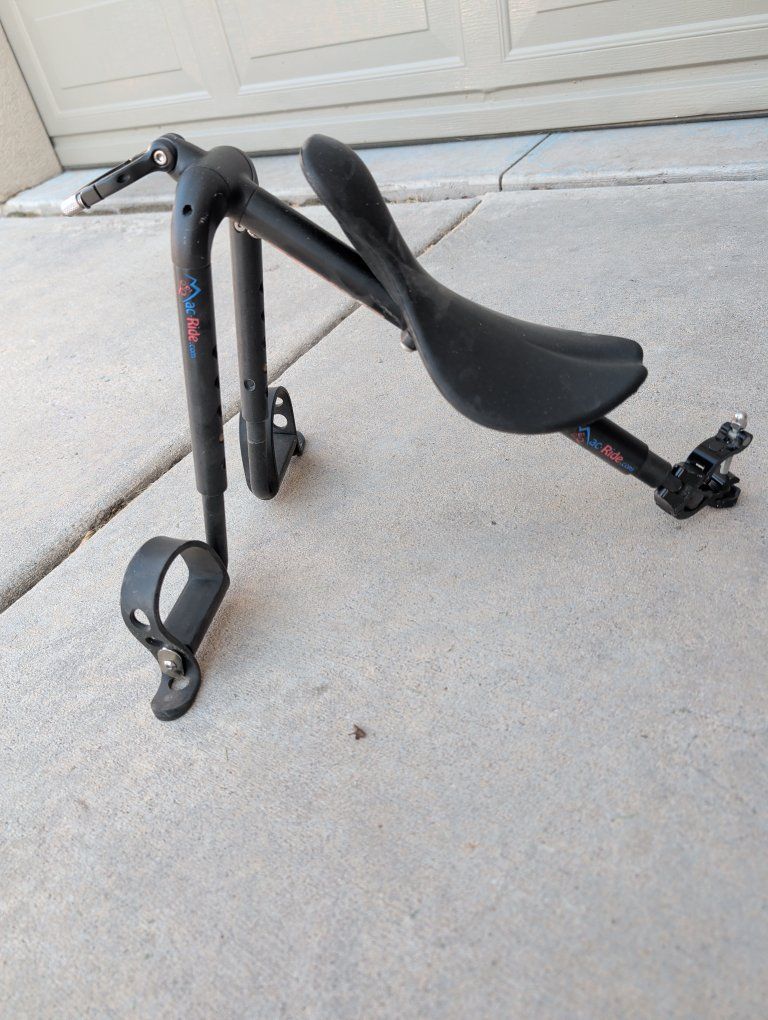Mac Ride Front Mounted Child Bike Seat - Black