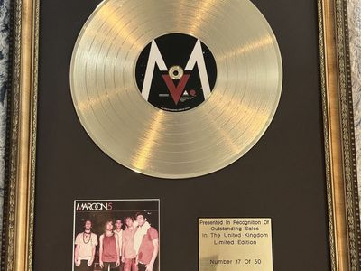 Maroon5 Gold Disc Limited Edition 17 Of 50