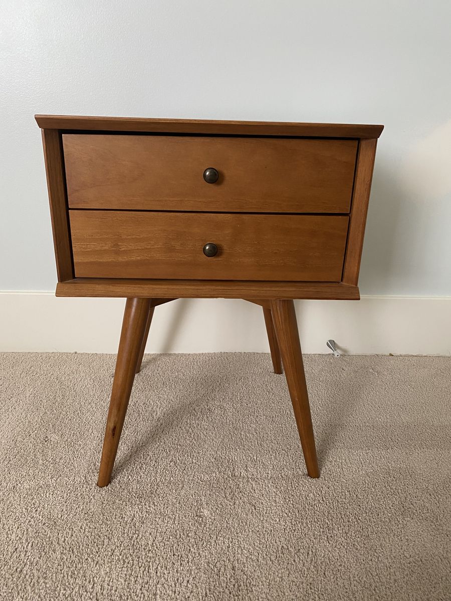 Mid century wooden nightstand