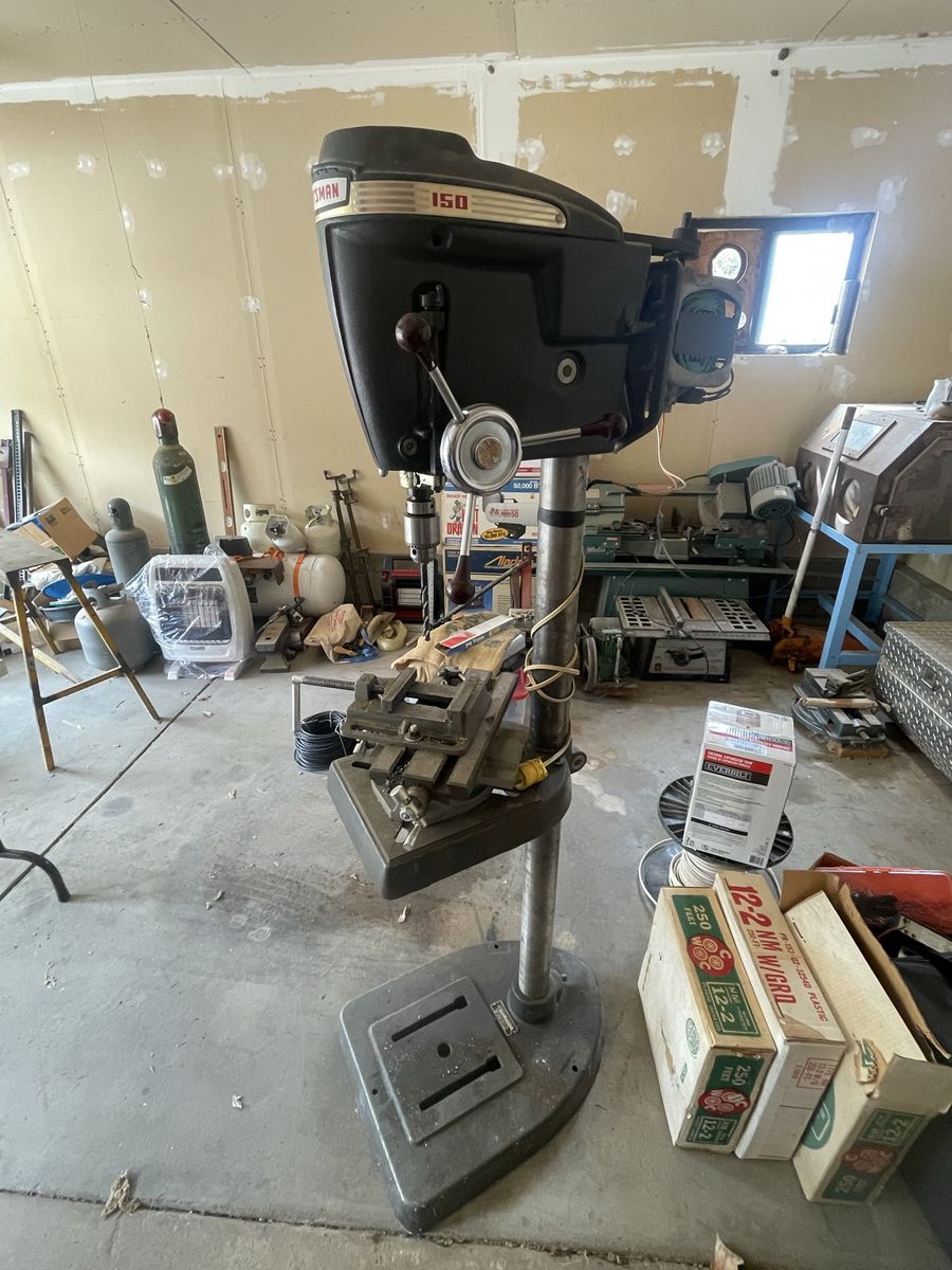 Vintage Craftsman 150 Floor Drill Press – Model 103.24511 – Heavy-Duty – Excellent Working Condition