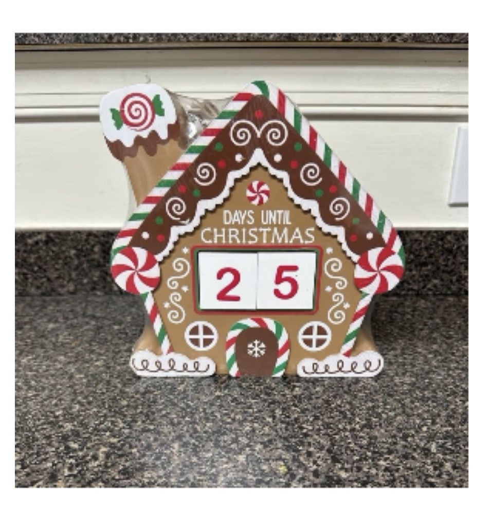 Christmas gingerbread countdown