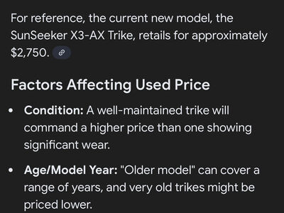 Sun Seeker Tricycles (Two Available)