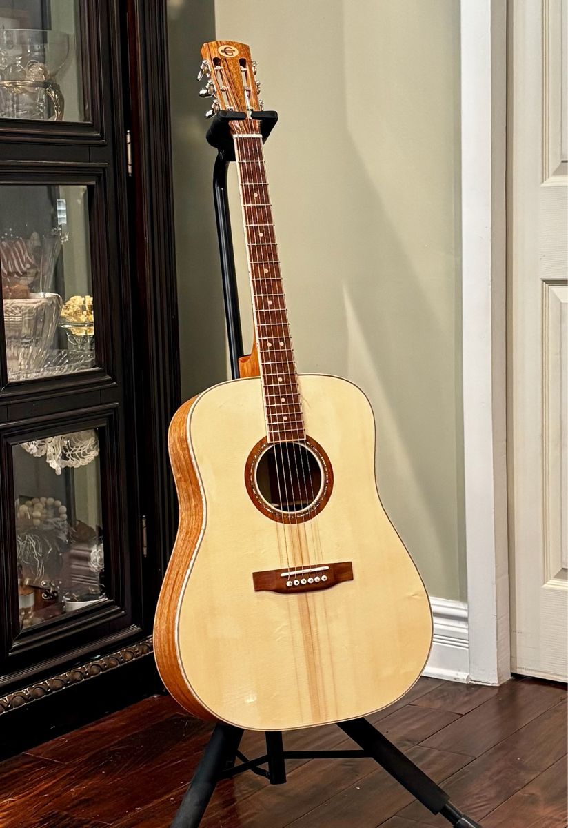 Custom, hand-built acoustic guitar. Local Luthier!