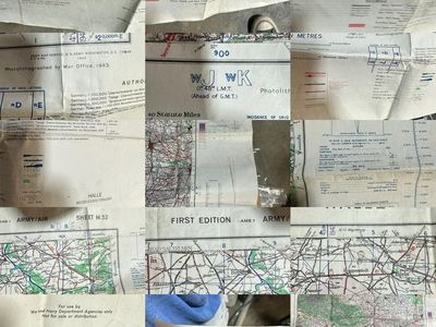 World War Ii 1943, 1944 Us Army Military Map