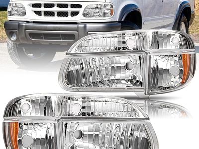 Headlight Kit For 1995-2001 Ford Explorer 1997 Mercury Mountaineer all 4 lights new in box