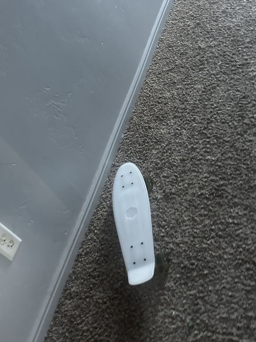 White Plastic light up Skateboard
