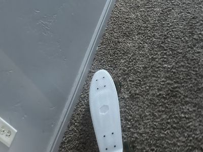 White Plastic light up Skateboard