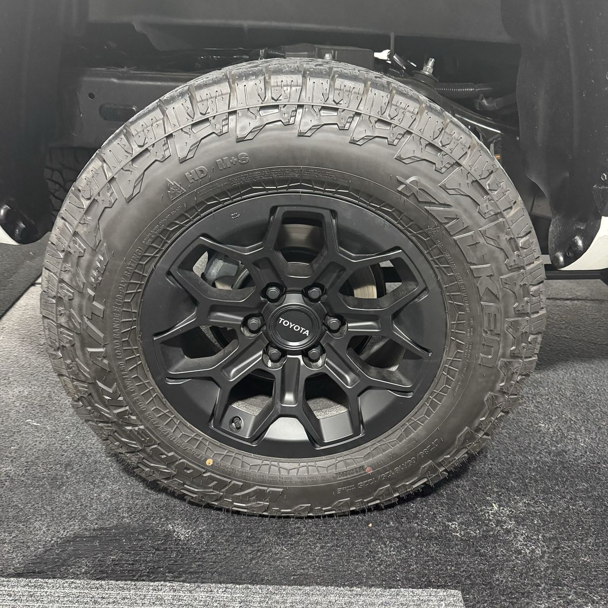 New Tacoma wheels and tires with sensors 