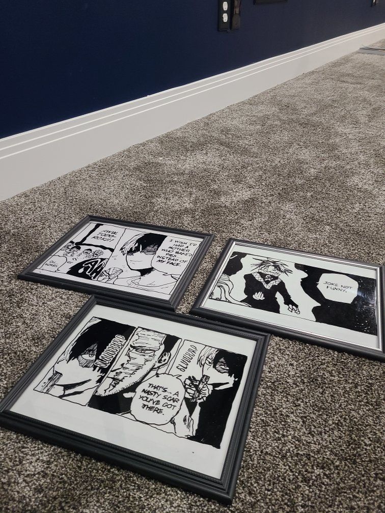 Three Anime Wall Hangings (HxH + BNHA)