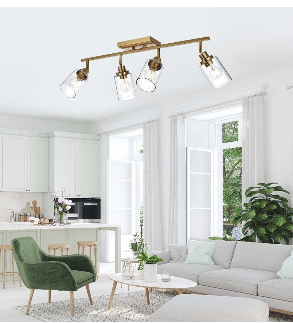 Gold Bathroom vanity light/ Track lighting