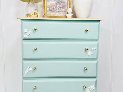 Modern Boho Chic 5 Drawer Dresser | Boho 5 Drawer Chest | Modern Dresser