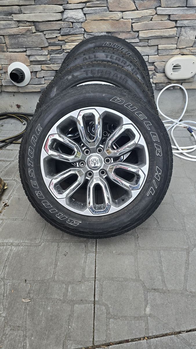 All-Terrain Tires on Ram 1500 Chrome 20" Wheels (Set of 4)