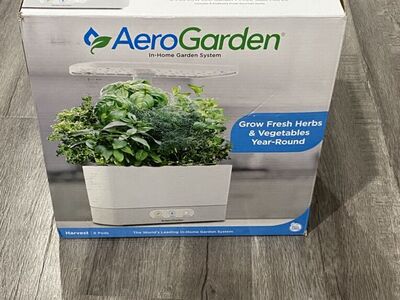 AeroGarden Harvest 6 Pod Home Gardening 100690-WHT