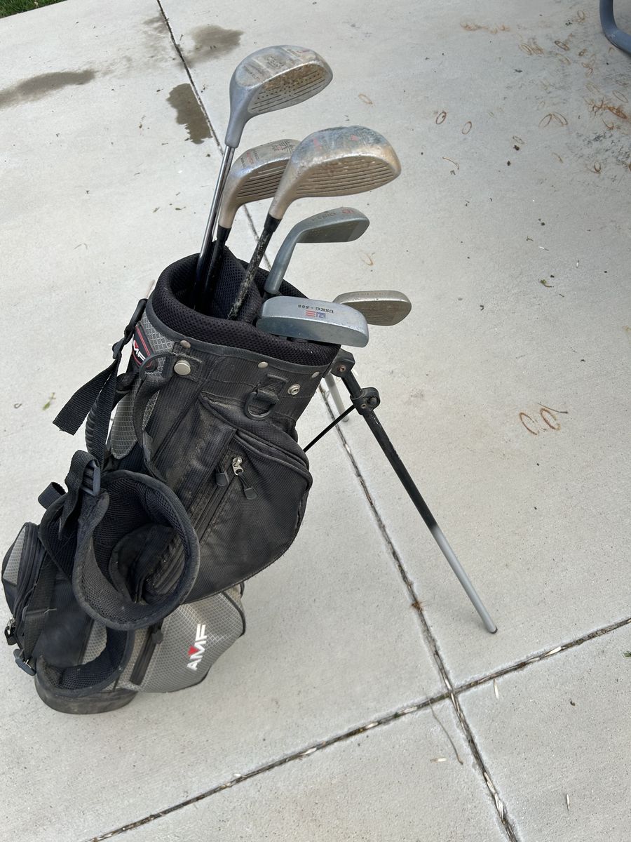 Junior Golf Clubs and Bag