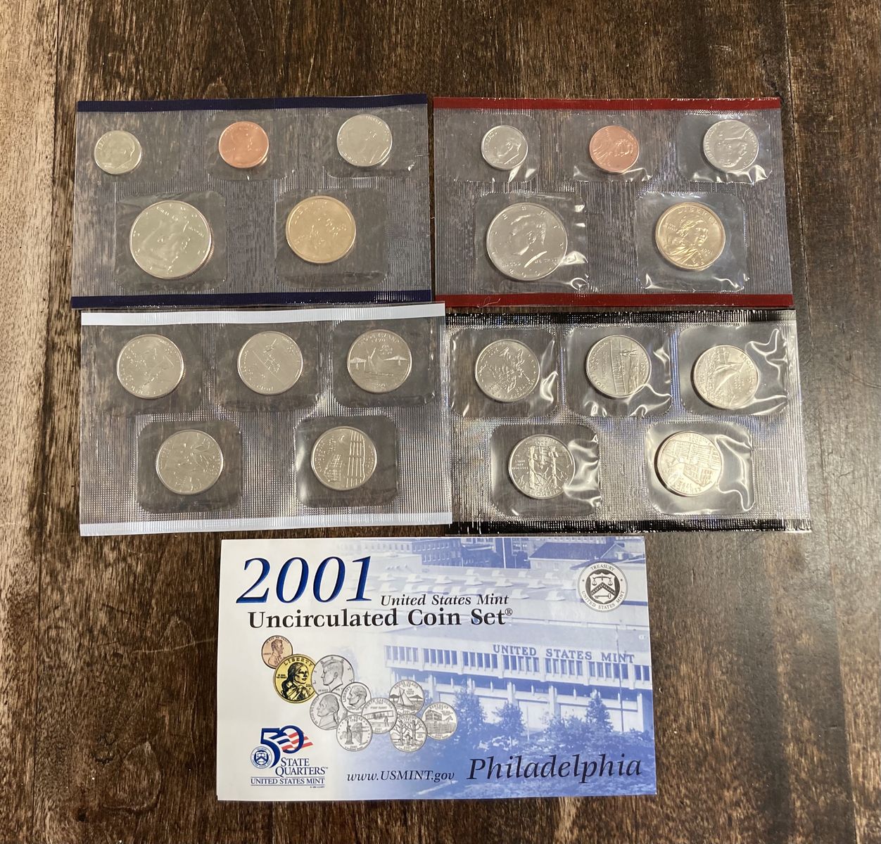 2001 Uncirculated US Mint sets