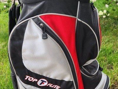 top flite, golf bag w/rain cover, cart
8-hole, excel cond
