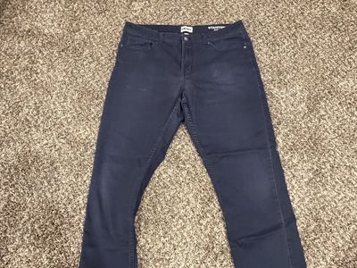 DKNY Stanton Slim Fit Men's Pants W36 L32 Navy Blue