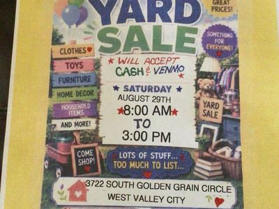Up Coming YARD SALE