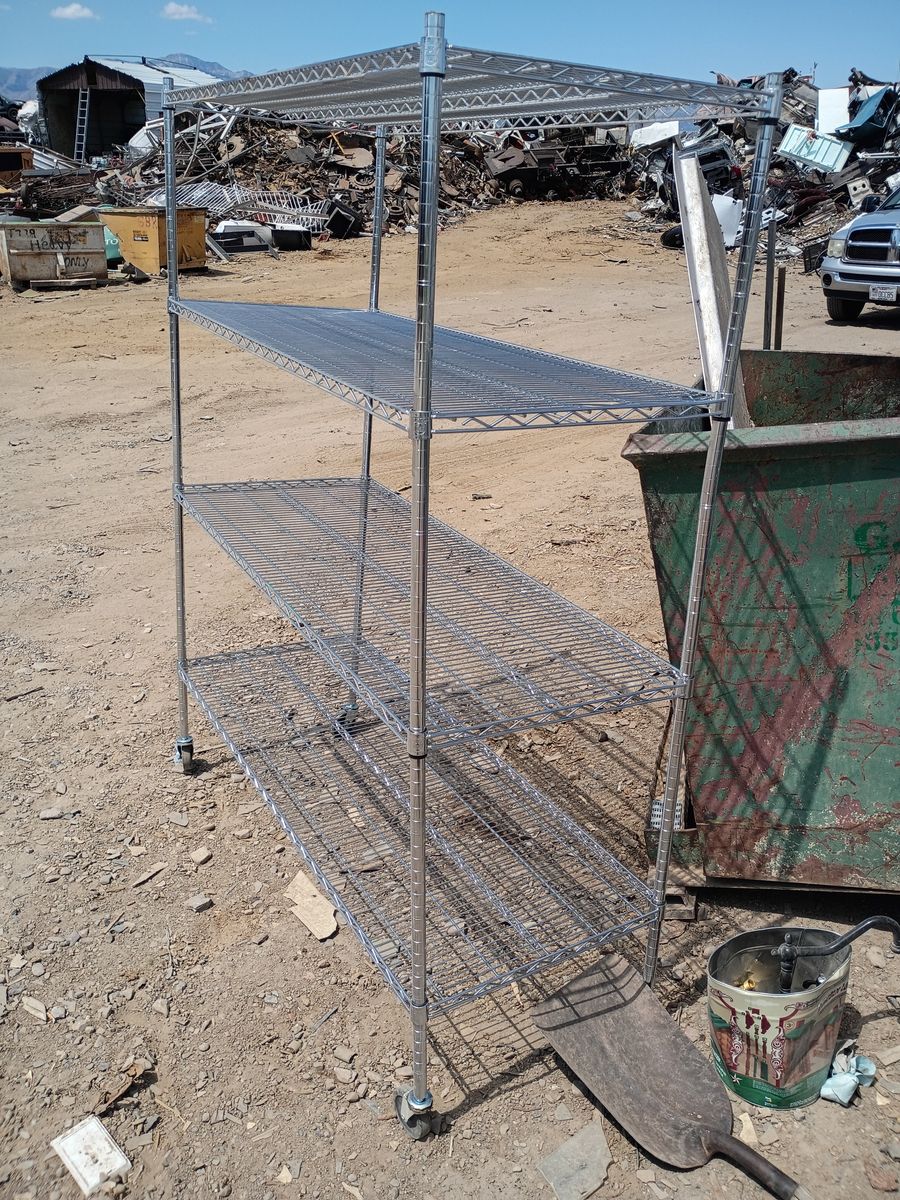 Wire Storage Rack With Wheels