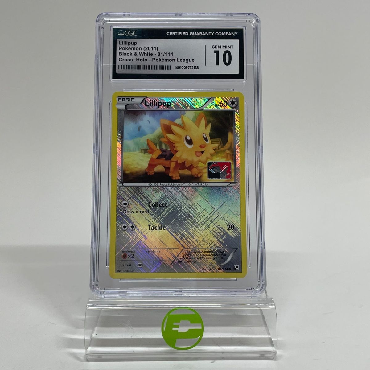 Pokémon TCG Black & White Lillipup 81/114 English CGC 10 Gem Mint