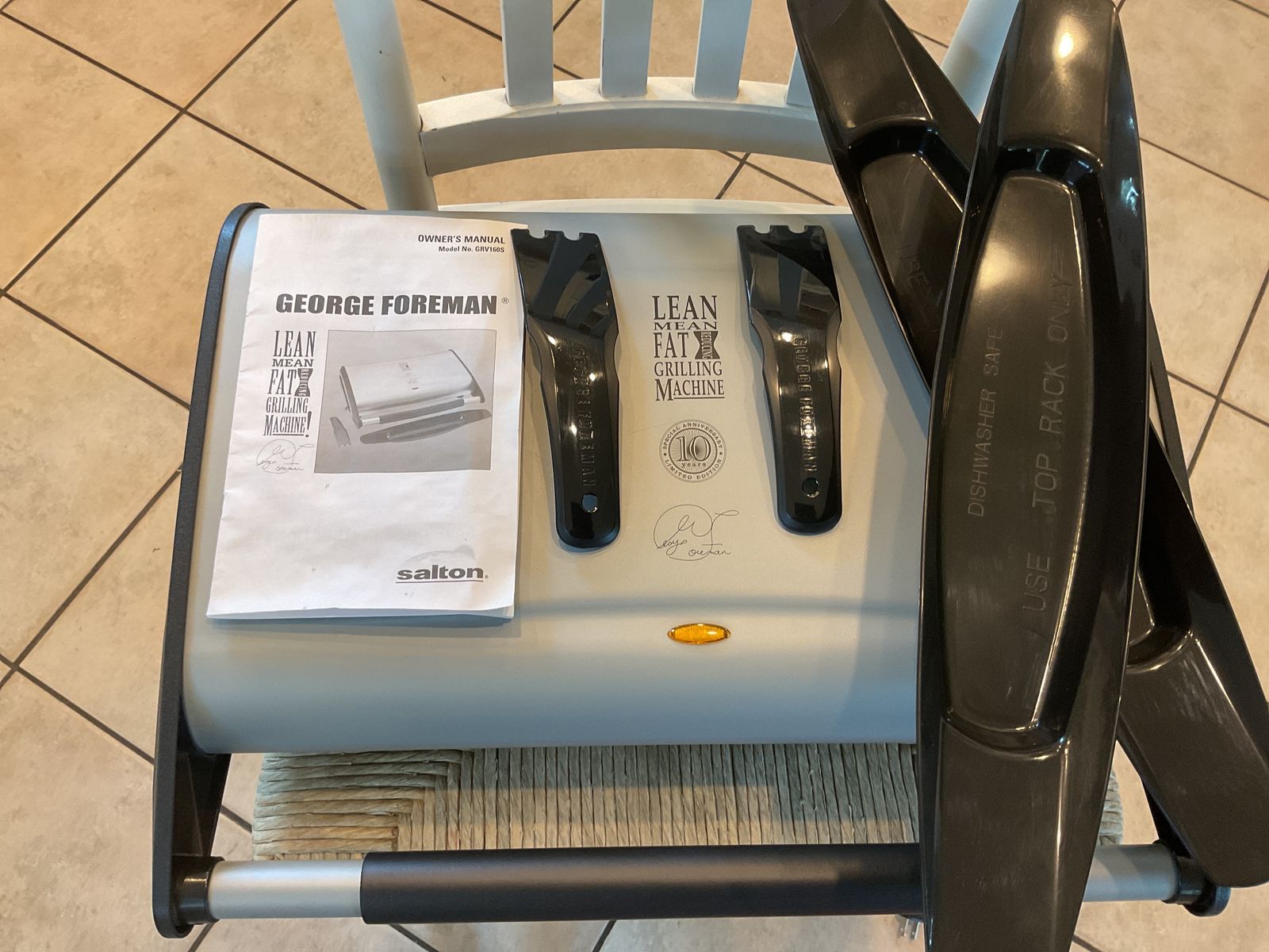 George Foreman Grilling Machine  10 th Anniversary Super Gumbo Size