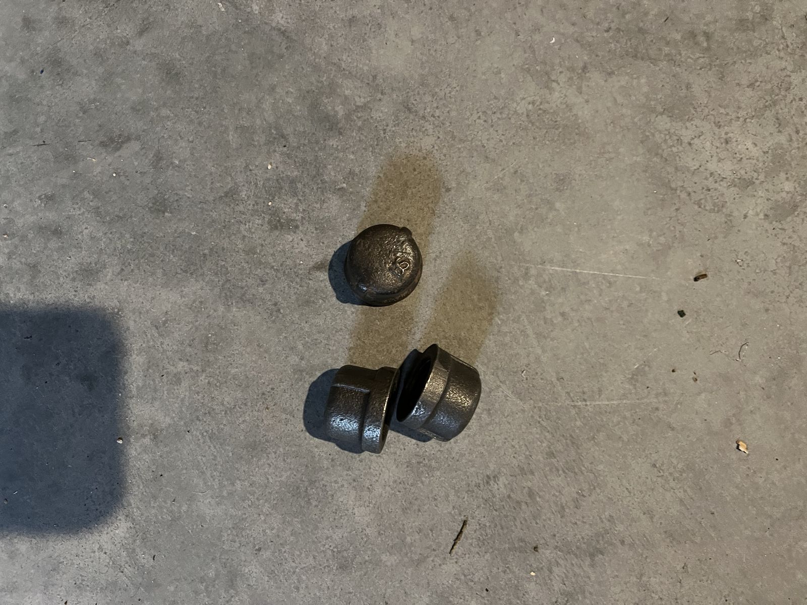 Iron pipe caps