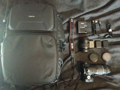 Canon DSLR + lenses + accessories