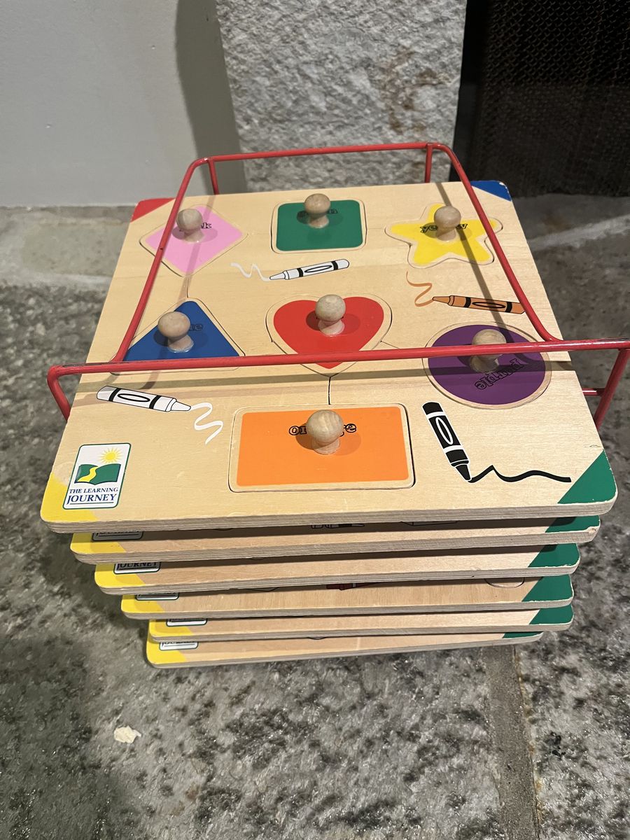 set of 6 preschool puzzles