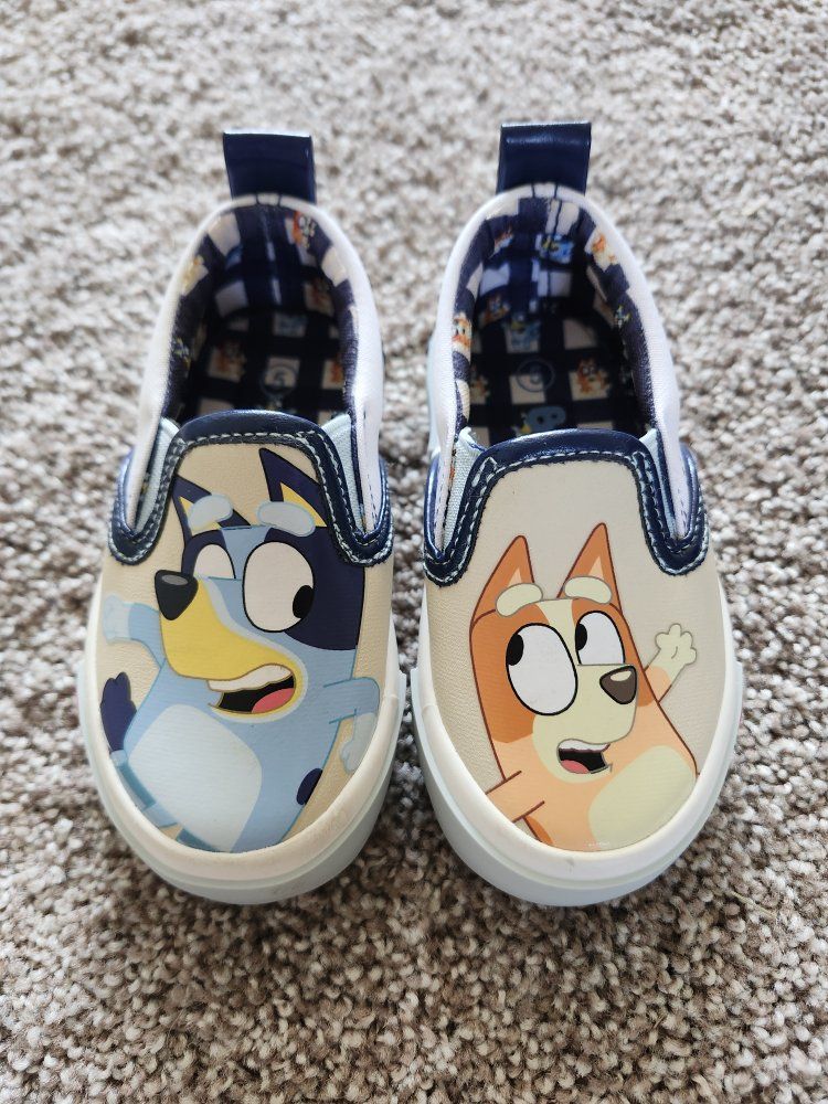 Bluey & Bingo Slip-On Sneakers Toddler Size 5