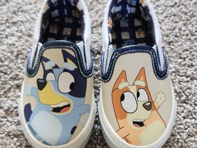 Bluey & Bingo Slip-On Sneakers Toddler Size 5