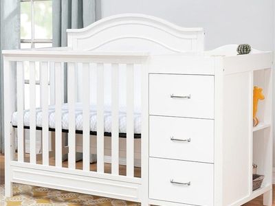 NEW DaVinci Charlie 4-in-1 Mini Crib & Changer (White)