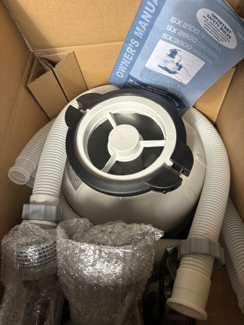 INTEX Krystal Clear Sand Filter, Pump, and Multi-port Valve 2100 GPH