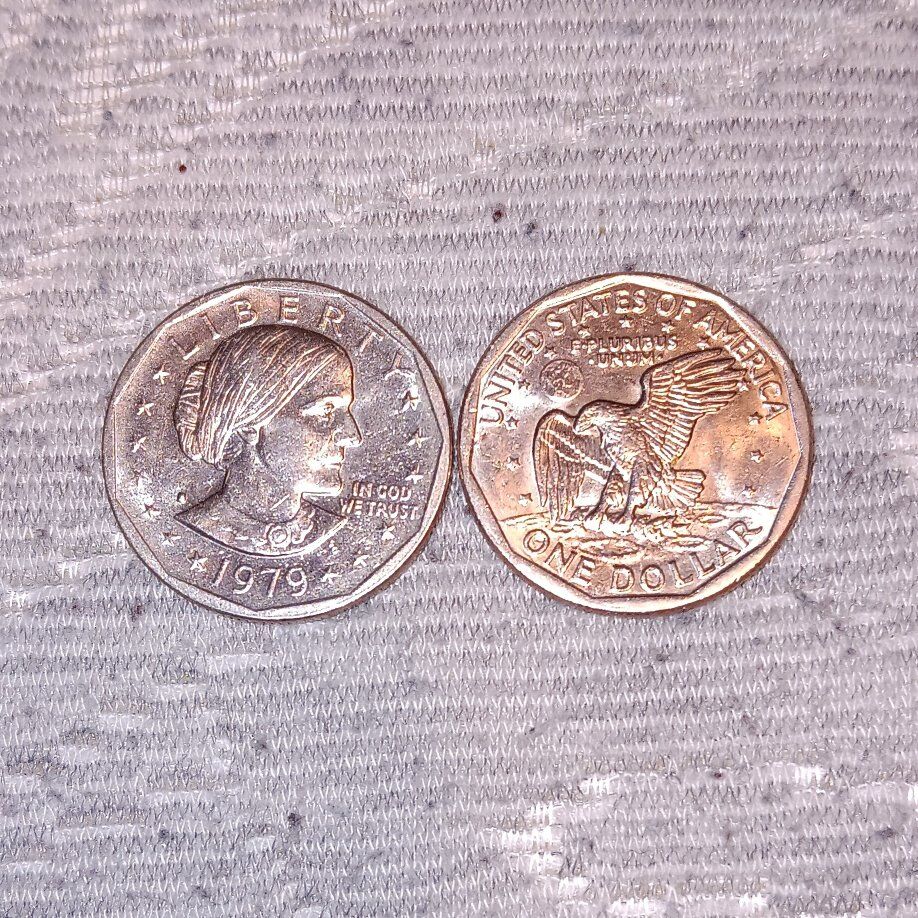 Susan B. Anthony $1 slim bottom misprinted S